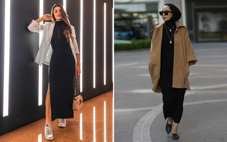 Berikut Perpaduan Baju Hitam yang Cocok dengan Jilbab Mix & Macth