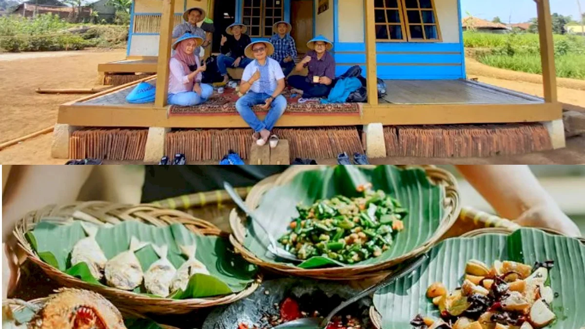 Piknik di Wisata Kampung Kawangi Sumedang Sensasi Makan Masakan Sunda Paling Autentik di Rumah Panggung Khas Zaman Dulu