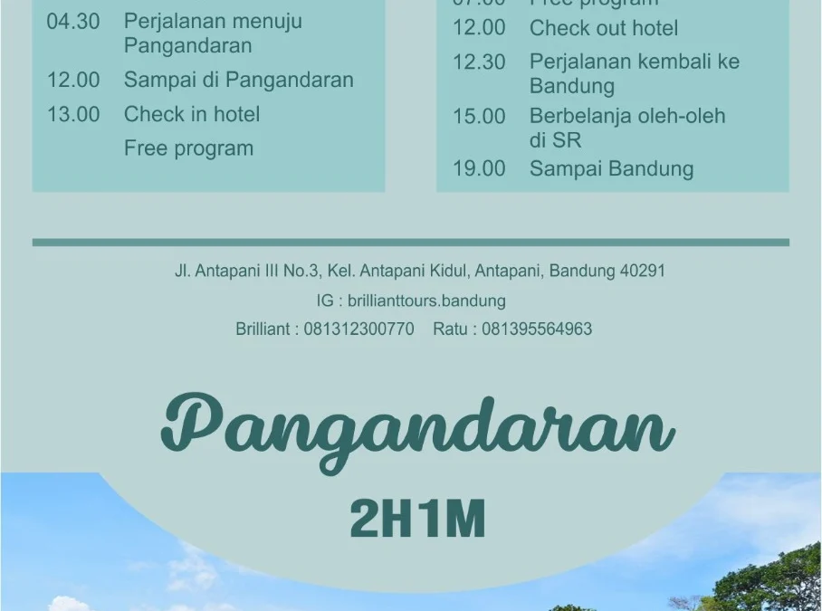 Wahh Paket Wisata Pangandaran 2D1N Ternyata Lengkap dan Murah Banget!