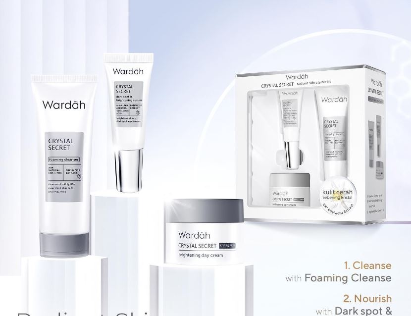 Rekomendasi 3 Rangkaian Wardah Crystal Secret Bikin Wajah Sebening Kristal