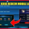 Daftar Kode Redeem ML Terbaru dan Valid Hari Ini 13 Agustus 2023, Banyak Diamond dan Senjata