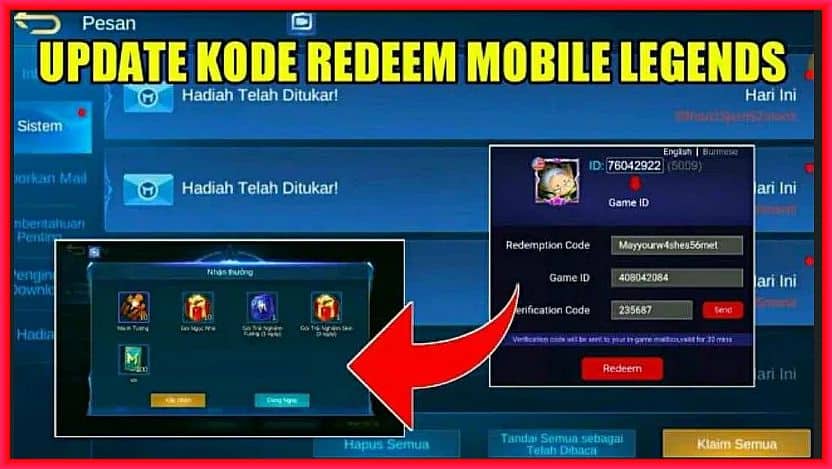 Daftar Kode Redeem ML Terbaru dan Valid Hari Ini 13 Agustus 2023, Banyak Diamond dan Senjata