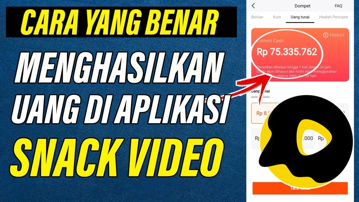 Bikin Kaya Mendadak! Begini Cara Mendapatkan Uang dari Snack Video: Membuat Konten Kreatif dan Menghasilkan Penghasilan