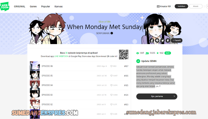 Liburan Sambil Baca Manhwa, Komik Korea Selatan Bikin Kamu Ketagihan Membaca, Inilah Sinopsis When Monday Met Sunday