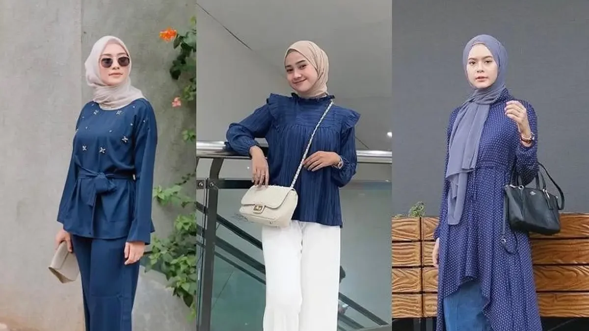 Baju Biru Dongker Jilbab Warna Apa yang Cocok? Kuy Intipsss!