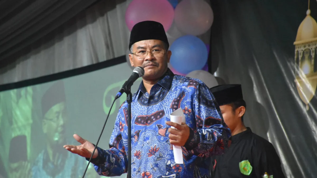 YAKIN MAJU: Sekretaris DPD Partai Golkar Kabupaten Sumedang, Yogi Yaman Santosa saat diwawancara sejumlah wartawan dalam sebuah acara di Sumedang, baru-baru ini.(istimewa)