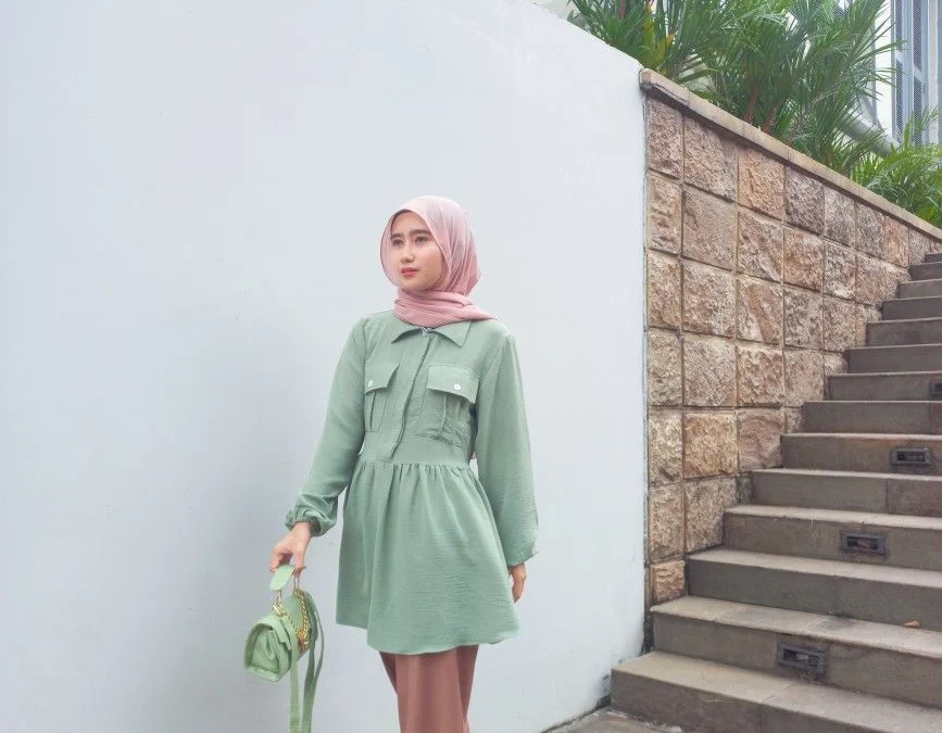 warna sage cocok dengan kerudung warna apa