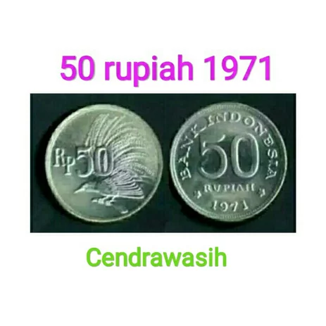 Bisa Buat Biaya Pernikahan! Segini Ternyata Harga Uang Koin 50 Rupiah Gambar Cendrawasih