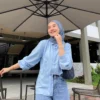 biru langit cocok dengan jilbab warna apa