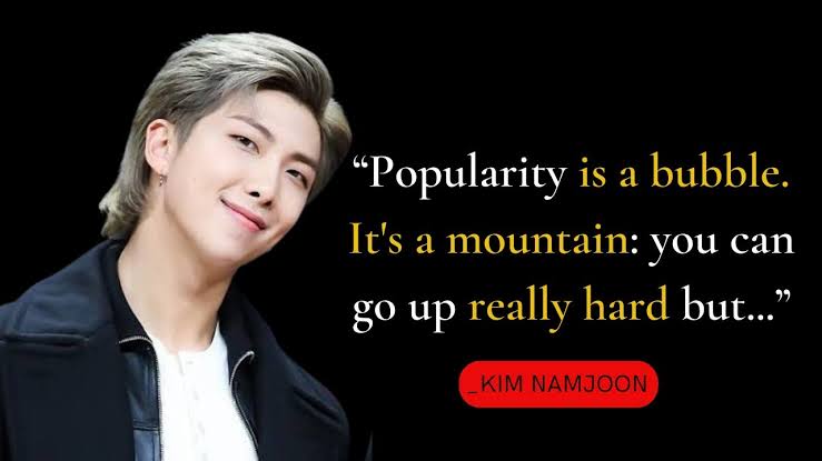 Kata Kata Namjoon Bahasa Inggris dengan Artinya! Deep Banget 😢