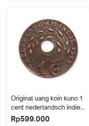 Bisa Kebeli Emas! Ternyata Harga Uang Koin 1c Nederlandsch Indie 1945 Laku Ratusan ribu! Bisa Kebeli Emas! Ternyata Harga Uang Koin 1c Nederlandsch Indie 1945 Laku Ratusan ribu!
