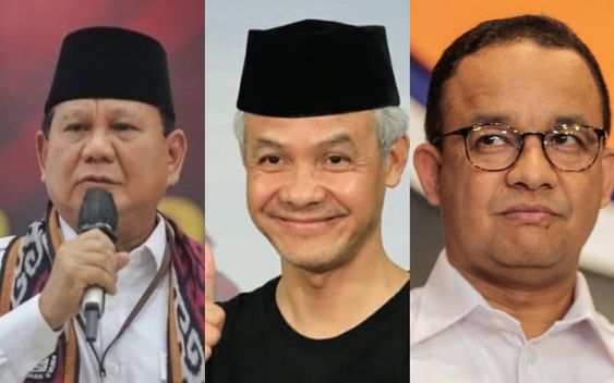 tiga pasang kandidat bertarung