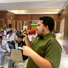 Trainer literasi digital dari ICT Watch, Savero Dwipayana menjelaskan pentingnya menjaga keamanan data pribadi