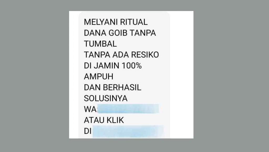 Uang gaib untuk melunasi hutang tapi tidak punya uang