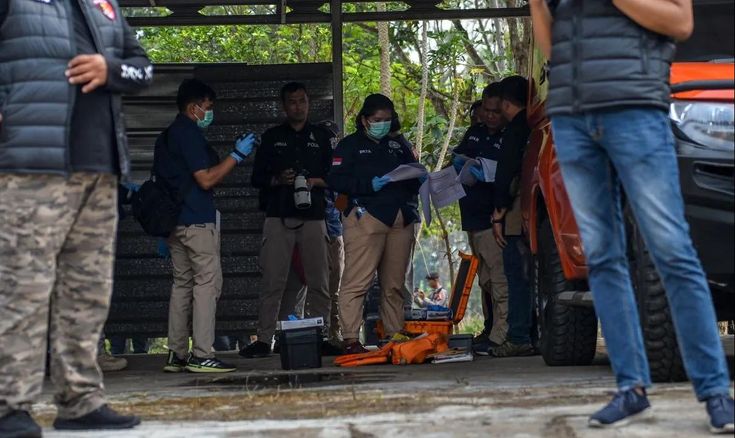 Rekonstruksi Kasus Pembunuhan Ibu dan Anak