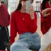 Baju Merah Cocoknya Celana Warna Apa