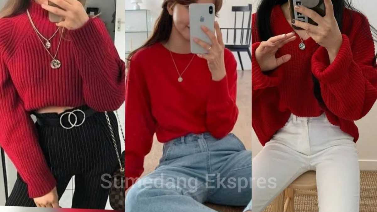 Baju Merah Cocoknya Celana Warna Apa