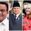 Ini Nomor Urut yang Diinginkan Anies, Ganjar, dan Prabowo pada Pilpres 2024