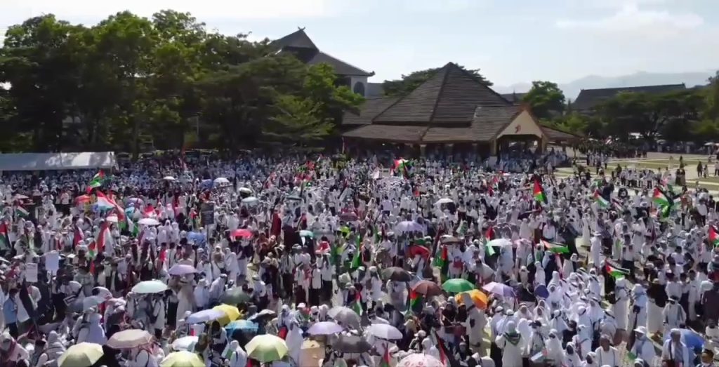 Aksi Bela Palestina di Sumedang