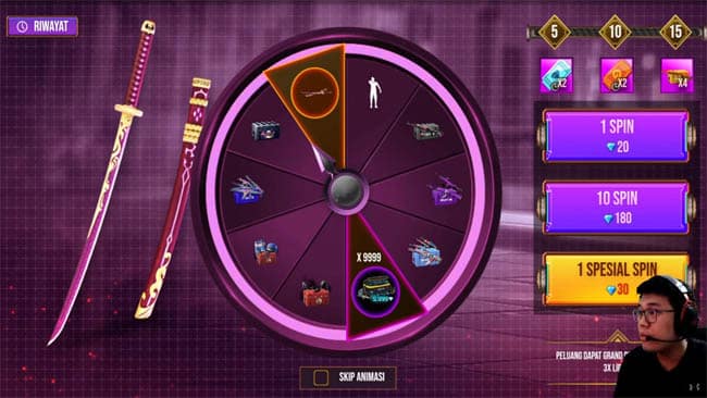 Spin Diamond FF Gratis Tanpa Aplikasi Dari Google, Dapatkan Hingga 7000 Diamond!