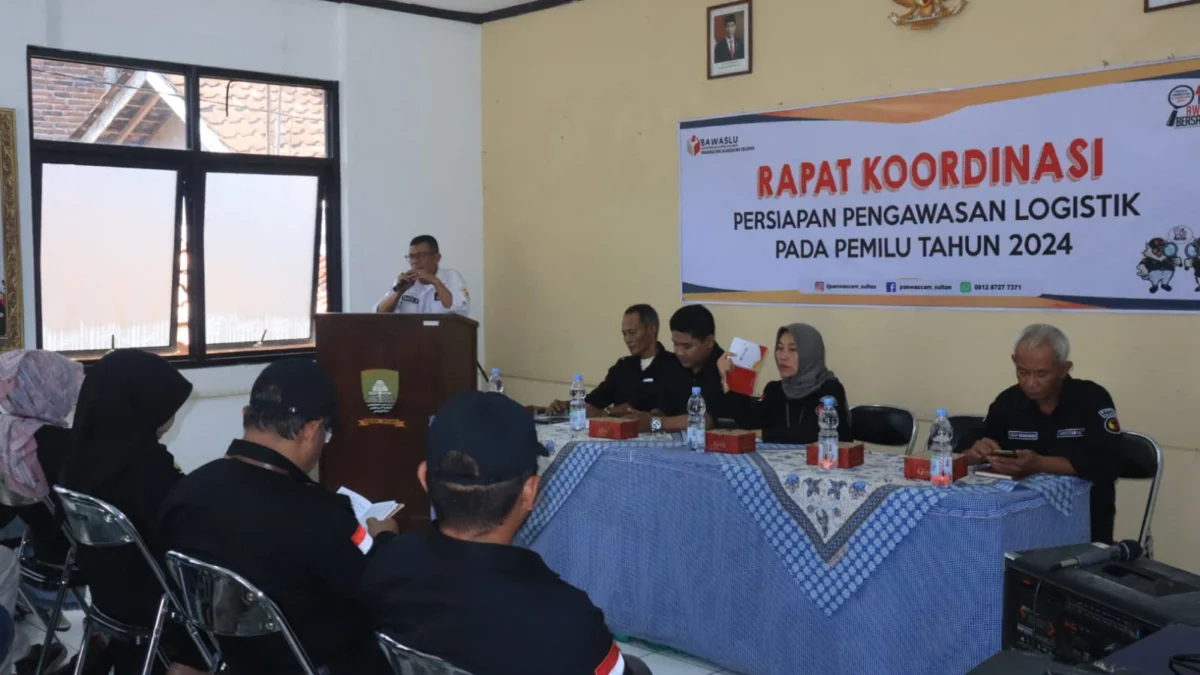 Jelang Pendistribusian Logistik Pemilu, Panwascam Sumsel Gelar Rakor