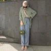 Inspirasi OOTD Baju Sage Green Hijab