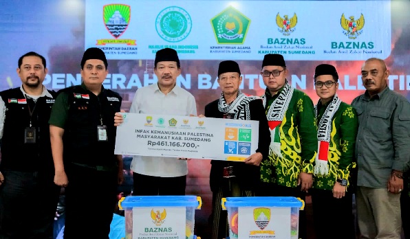 Baznas Sumedang Salurkan Infak Kemanusiaan Rp 461 Juta untuk Palestina: Bersatu dalam Membantu Sesama