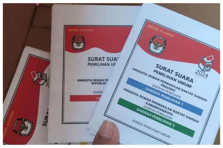 Ayo Kenali Warna Surat Suara Pemilu 2024, 5 Jenis Surat Suara dan Isinya