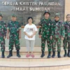 TNI-AD Melaksanakan Giat Sabtu Kasih di Gereja-Gereja di Sumedang