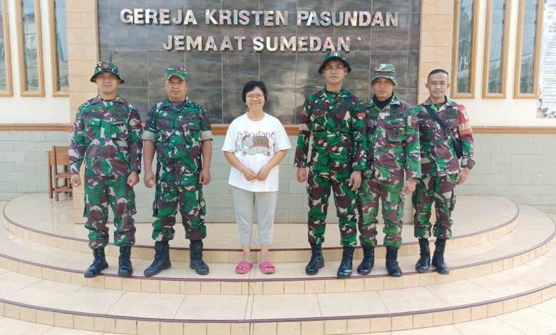 TNI-AD Melaksanakan Giat Sabtu Kasih di Gereja-Gereja di Sumedang