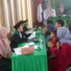 KHIDMAT: Peserta sedang mengadakan Gebyar Sidang Istbat Nikah Gratis, bekerja sama dengan Pengadilan Agama Soreang dan Kementerian Agama, baru-baru ini