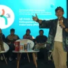 IMBAU: Menteri Pariwisata dan Ekonomi Kreatif, Sandiaga Salahuddin Uno dalam kegiatan Workshop Peningkatan Inovasi dan Kewirausahaan Kabupaten/Kota Kreatif (KaTa Kreatif) Indonesia di Pendopo Pusat Pemerintahan Sumedang, kemarin.