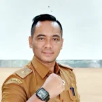 OPTIMIS: Kepala Desa Trunamanggala, Hendrik Herdiana seusai memberikan keterangan kepada Sumeks terkait pemilihan pengisian 9 anggota BPD di desanya, baru-baru ini.