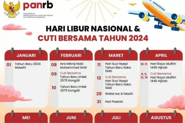 Hari Libur Nasional dan Cuti Bersama 2024