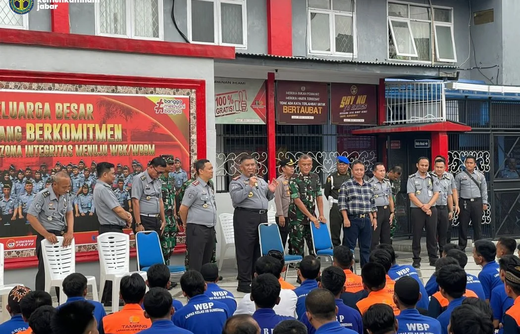 Kakanwil Kemenkumham Jabar Tinjau Lapas Sumedang Pasca Gempa