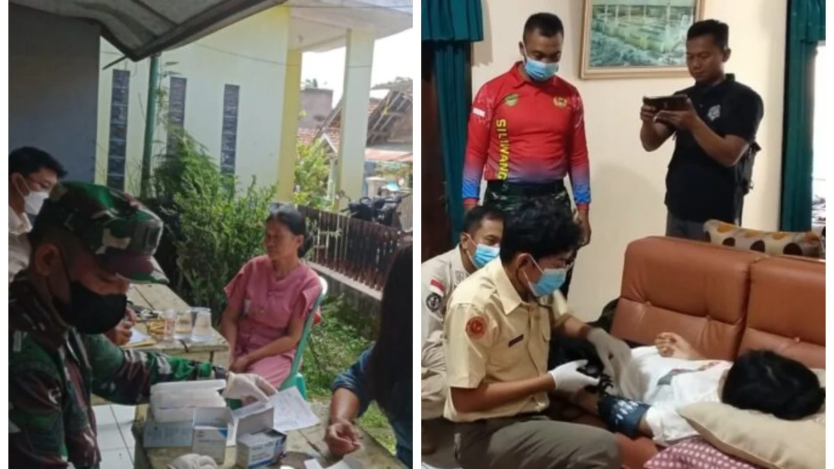 Solidaritas : Denkesyah 030402 Garut dan Kesdim 0610 Sumedang Giat Bakti Sosial Kesehatan