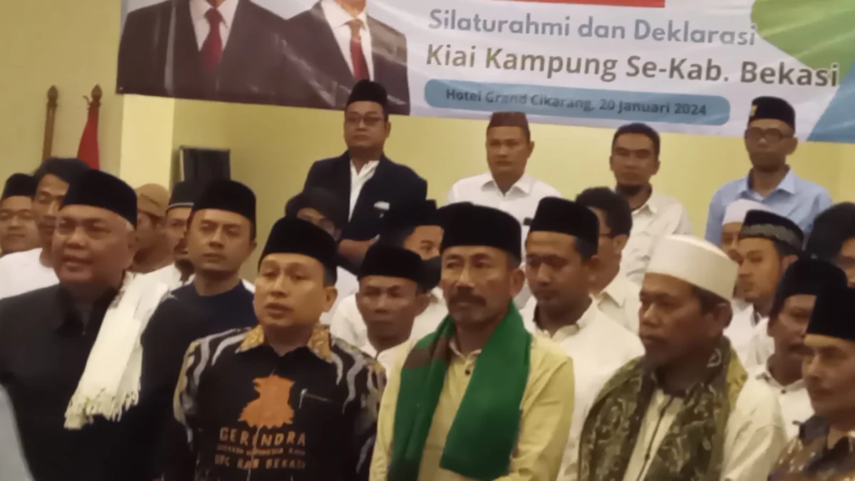 Giliran Kyai se-Kabupaten Bekasi Dukung Duet Prabowo-Gibran