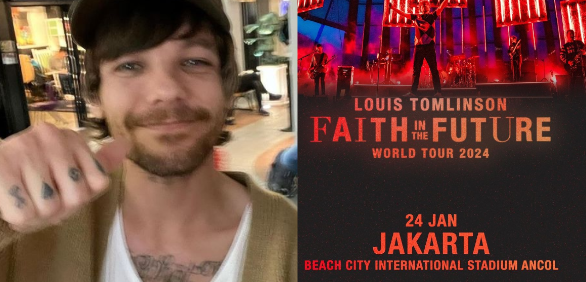 Louis Tomlinson Akan Konser di Jakarta! Faith in The Future World Tour 2024 Tiba di Bengkel Space SCBD