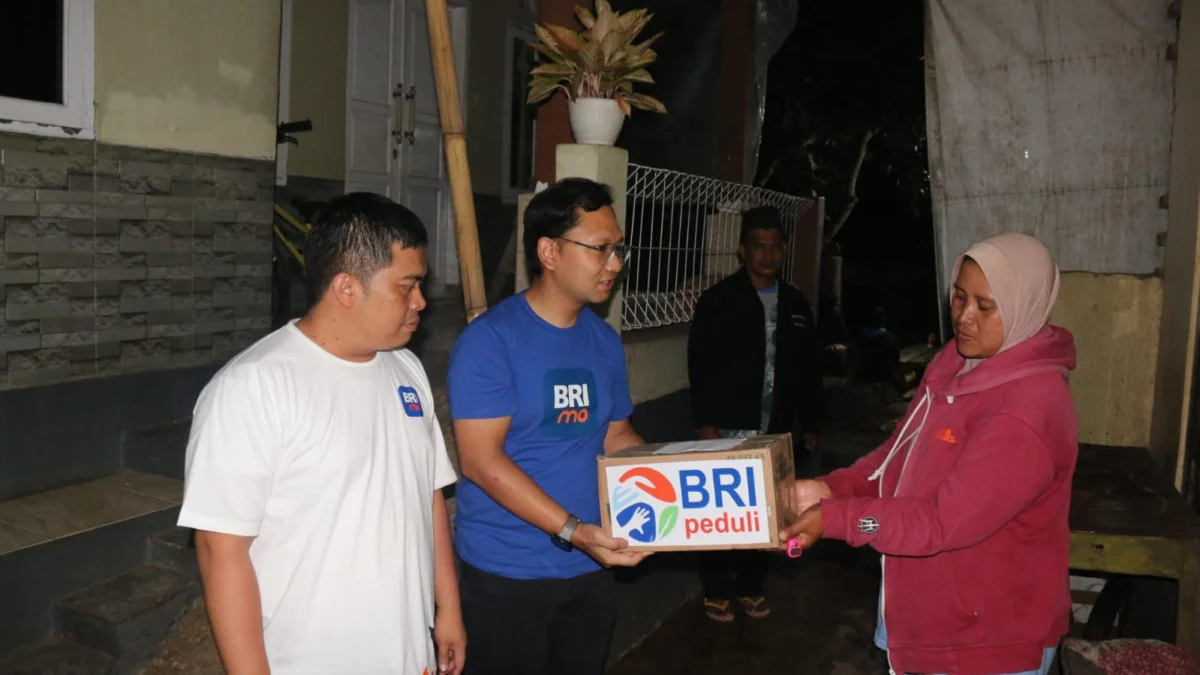 BRI Sumedang Sigap Bantu Korban Gempa Bumi