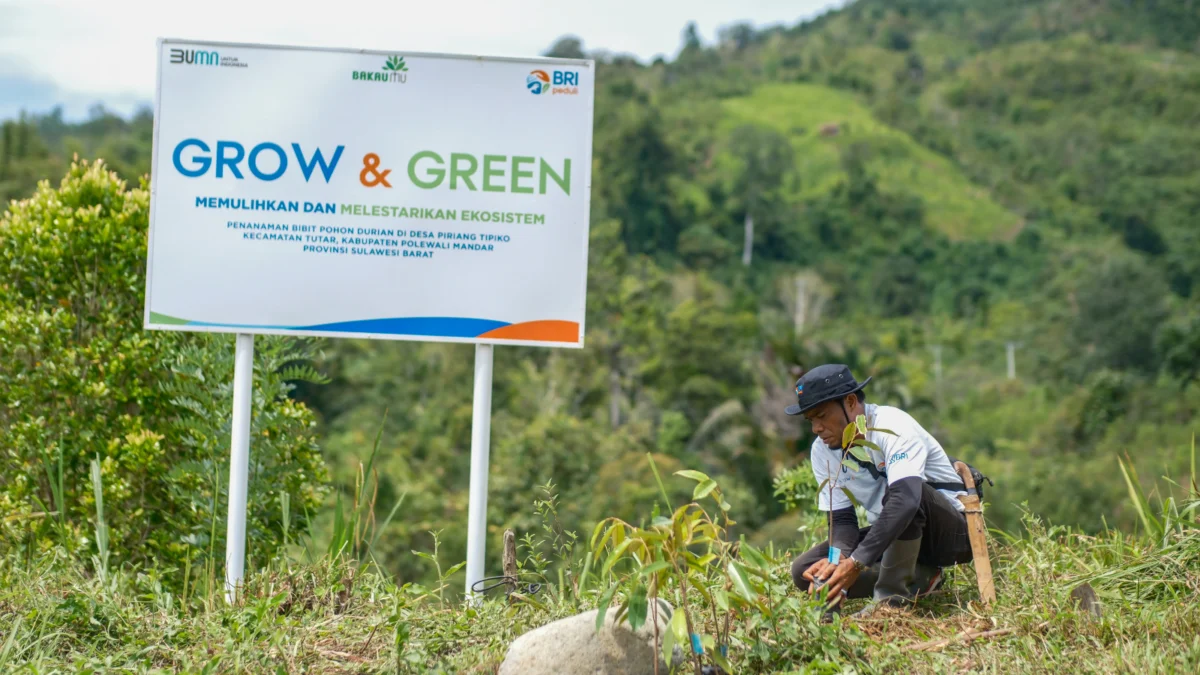 Bangkitkan Harapan Petani di Lahan Kritis, BRI Menanam Grow & Green Salurkan Bantuan Tanaman Produktif