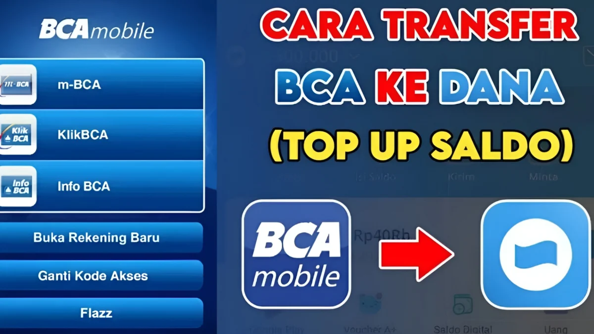 Transfer BCA ke DANA, Mudah Banget, Biaya Adminya Asli Gratis Dengan Cara Klik 3 Nomer itu