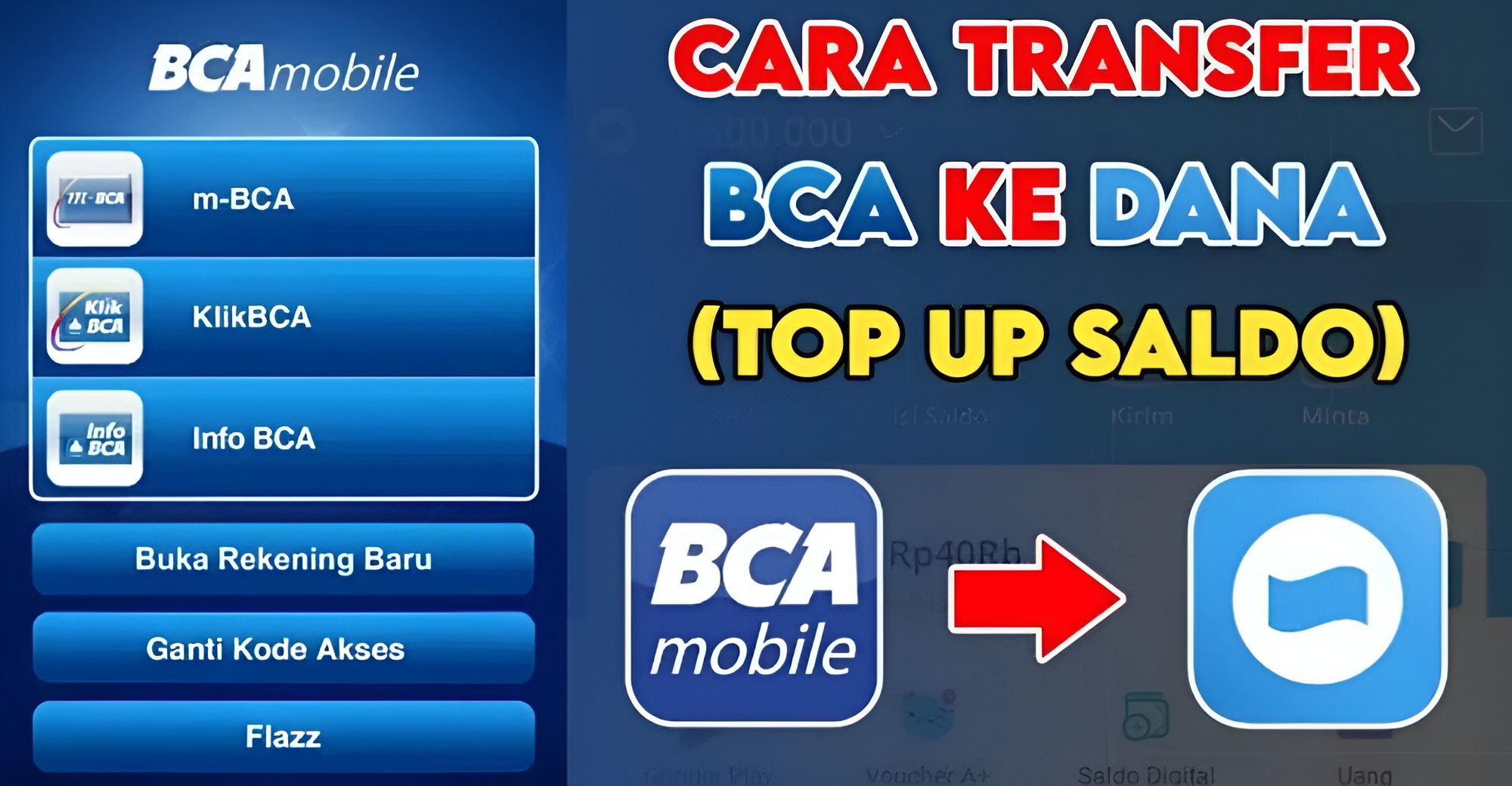 cara transfer BCA ke Dana mudah dan cepat 2024
