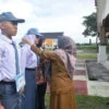 KHIDMAT: Pj. Sekda Tuti Ruswati saat membuka acara seleksi Calon Pasukan Pengibar Bendera Pusaka (Paskibraka)