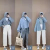 Rekomendasi Warna Jilbab yang Cocok untuk Baju Berwarna Biru Denim