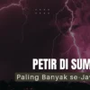 Jumlah Petir di Sumedang Paling Banyak se-Jawa Barat