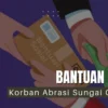 Forkopimcam Ujungjaya Salurkan Bantuan Kepada Warga Terdampak Abrasi Sungai Cipelang