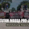 Tuntutan Massa Pro Jokowi Demo di KPU