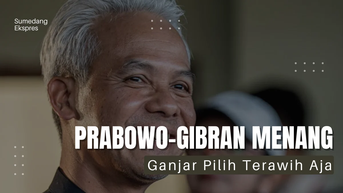 Prabowo-Gibran Menang Pilpres 2024, Ganjar: Mau Terawih Dulu