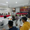 Rapat Pleno Terbuka Rekapitulasi Hasil Penghitungan Perolehan Suara Pemilu Tahun 2024, di Aula Kantor KPU Sume