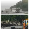 Tabrakan Beruntun di Tol Cikampek